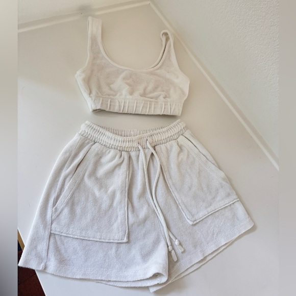 Zara White Terry Cloth Set - Picture 1 of 4